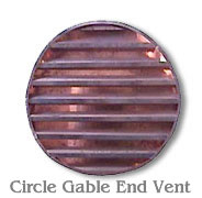 Circle Copper Gable End Vent 