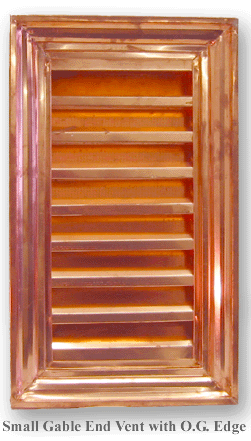 Rectangular Copper Gable End Vent