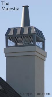 Signature Series Majestic Copper Chimney Cap