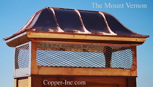 Signature Series Mount Vernon Copper Chimney Cap