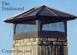 Signature Series Traditional Copper Chimney Cap