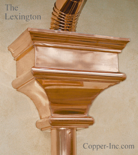 Signature Series Lexington Copper Leader / Conductor Head