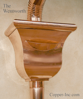 Signature Series Wentworth Copper Leader / Conductor Head