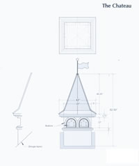 Signature Series Chateau Copper Cupola Drawing