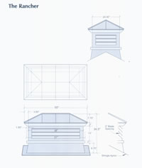 Signature Series Rancher Copper Cupola Drawing