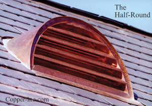 Signature Series Half-Round Venting Copper Dormer
