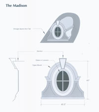 Signature Series Madison Copper Dormer Drawing