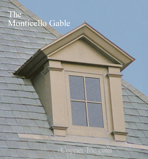 Signature Series Monticello Gable Copper Dormer