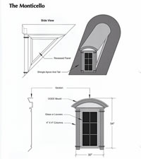 Signature Series Monticello Copper Dormer Drawing