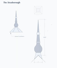 Signature Series Strasborough Copper Finial Drawing