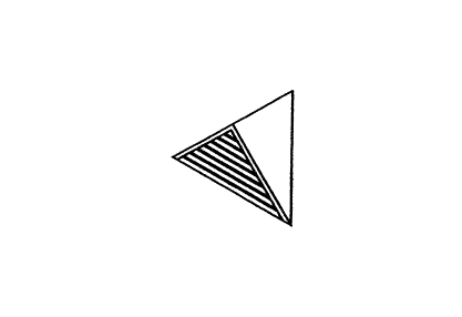 Triangle Copper Roof Vent / Dormer Vent Drawing