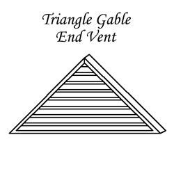 Triangle Copper Gable End Vent Drawing