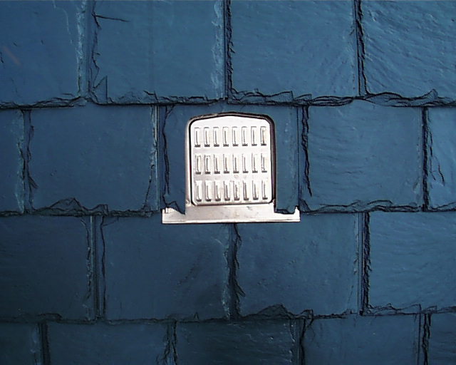 Copper Flush Mounted Slate Roof Vent / Integra Roof Vent