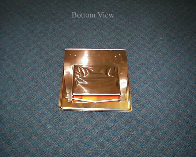 Copper Flush Mounted Slate Roof Vent / Integra Roof Vent Bottom View